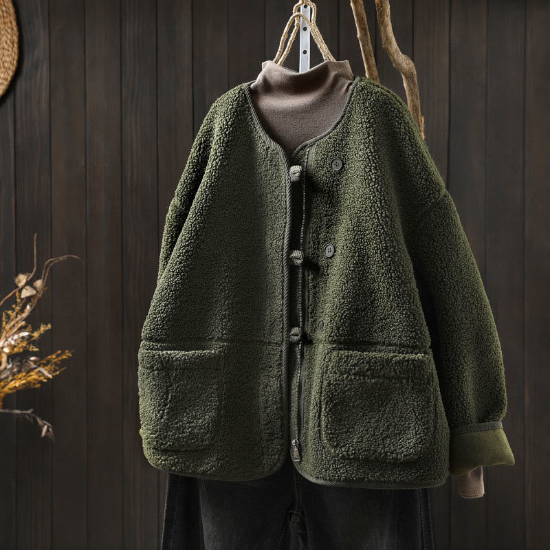 Chaqueta térmica de manga larga para mujer con bolsillos, cierre de cremallera, botones y estampado de Buddha Stones. - Verde - US4-6, UK/AU8-10, EU36-38 (F) - image 19