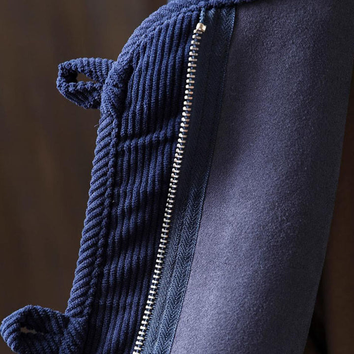 Chaqueta térmica de manga larga para mujer con bolsillos, cierre de cremallera, botones y estampado de Buddha Stones. - image 11