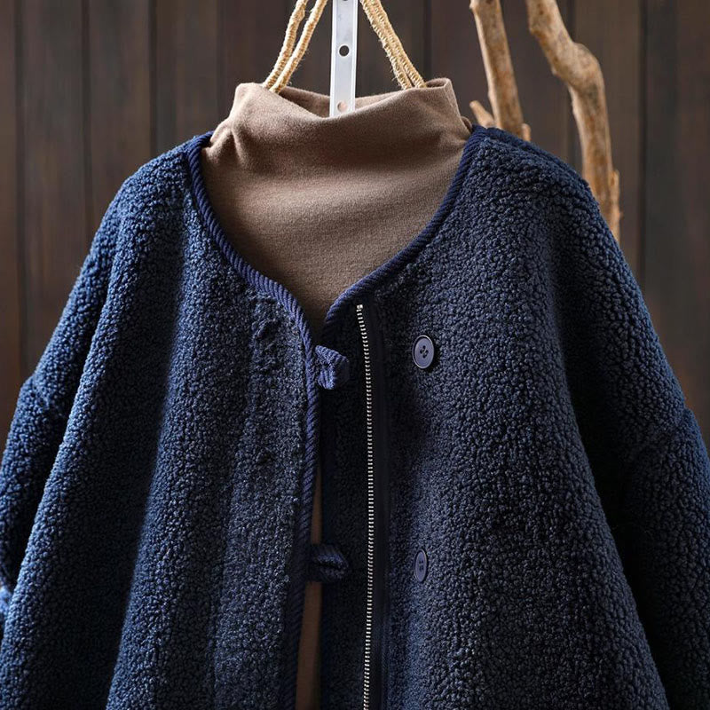 Chaqueta térmica de manga larga para mujer con bolsillos, cierre de cremallera, botones y estampado de Buddha Stones. - image 5