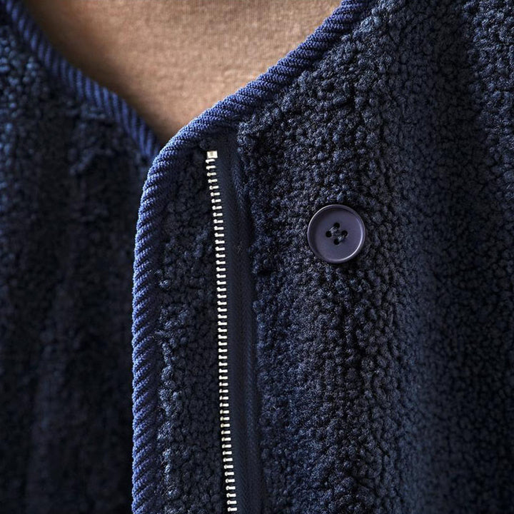 Chaqueta térmica de manga larga para mujer con bolsillos, cierre de cremallera, botones y estampado de Buddha Stones. - image 9