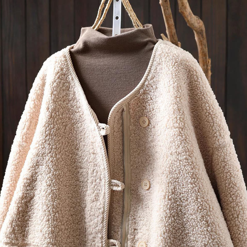 Chaqueta térmica de manga larga para mujer con bolsillos, cierre de cremallera, botones y estampado de Buddha Stones. - image 1