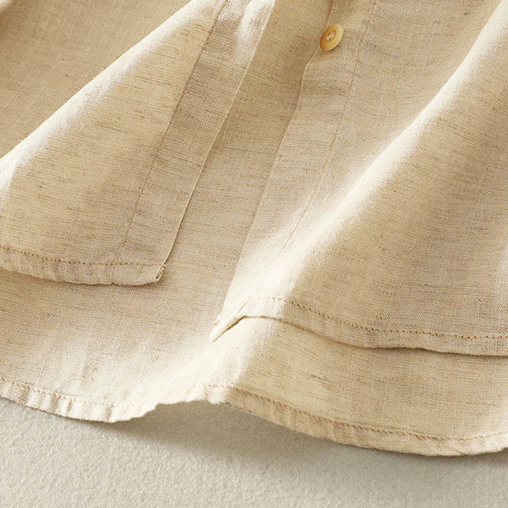 Camisa de manga larga con botones para mujer, con bordado de flores y Buddha Stones de primavera - image 8