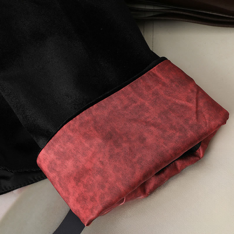 Chaqueta gruesa de manga larga para mujer con diseño de flores colgantes y Buddha Stones  - image 3