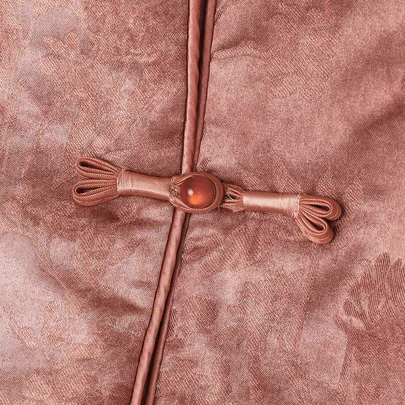 Chaqueta de manga larga y corte grueso para mujer con estampado tradicional chino de Buddha Stones.  - image 23