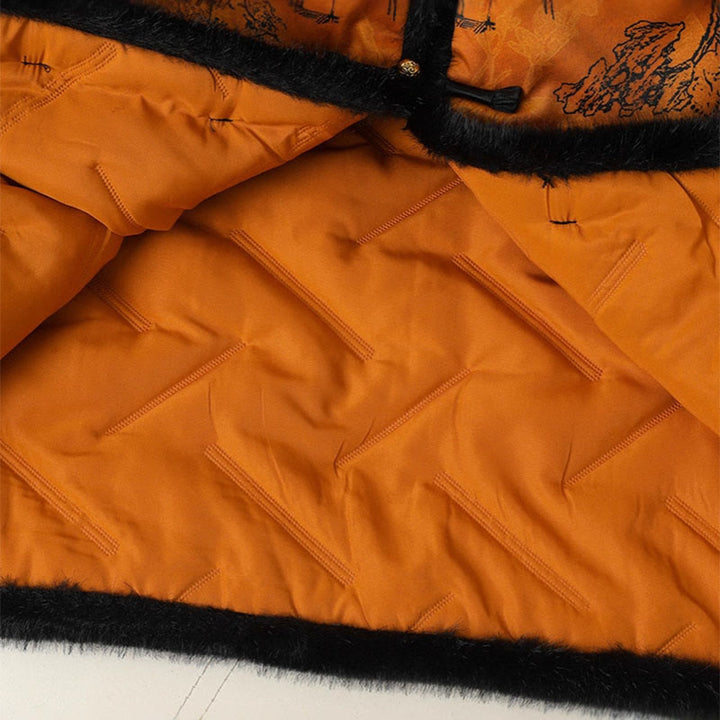 Chaqueta de manga larga y gruesa para mujer con estampado de flores, Buddha Stones.  - image 7