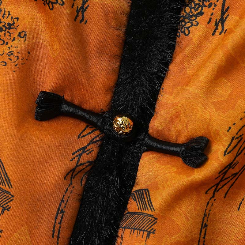 Chaqueta de manga larga y gruesa para mujer con estampado de flores, Buddha Stones.  - image 5