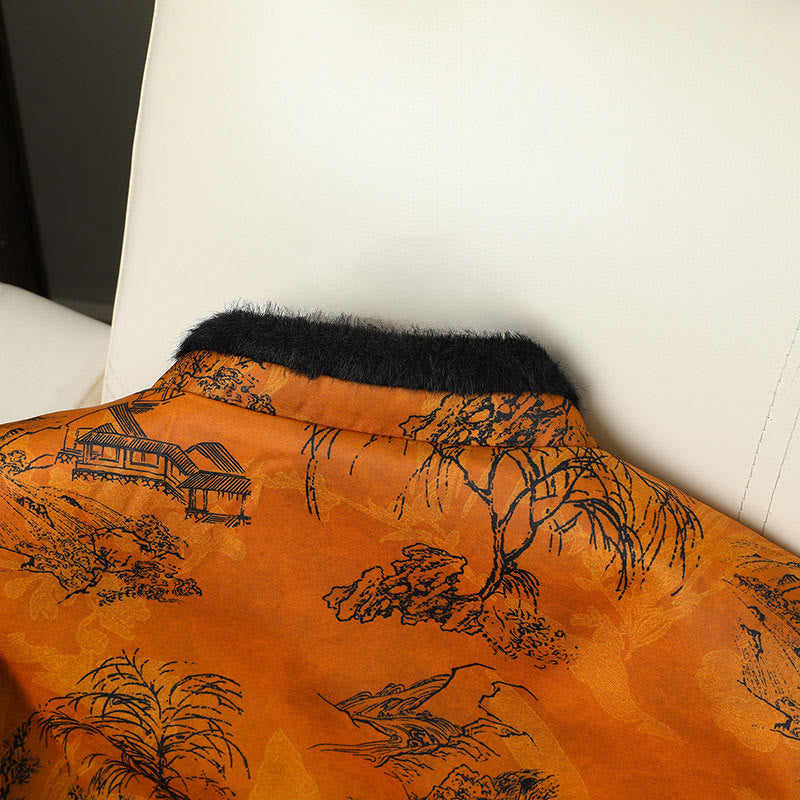 Chaqueta de manga larga y gruesa para mujer con estampado de flores, Buddha Stones.  - image 3