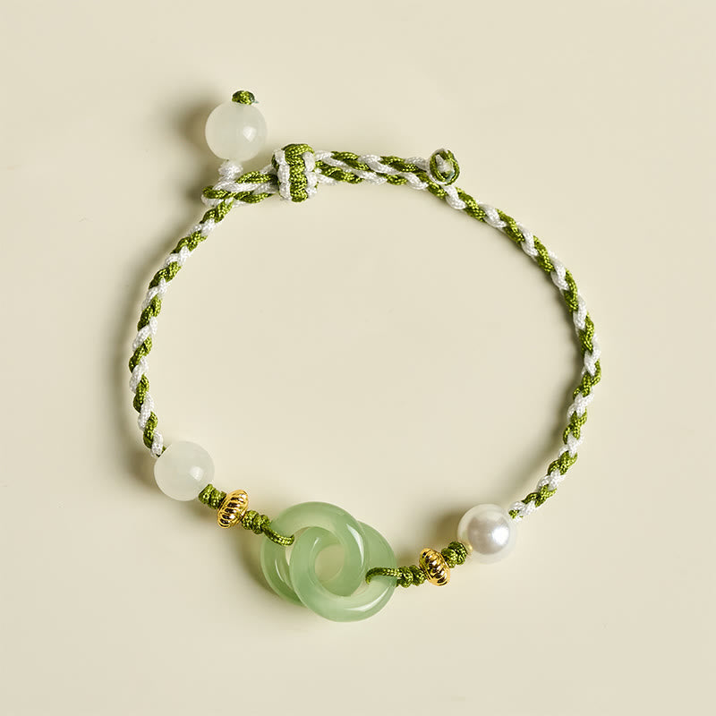 Pulsera de la paz con hebilla de cuerda trenzada y Buddha Stones, símbolo de amor y calma - image 2