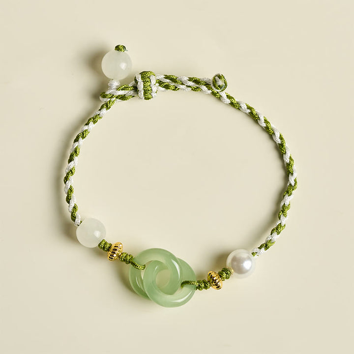 Pulsera de la paz con hebilla de cuerda trenzada y Buddha Stones, símbolo de amor y calma - image 2