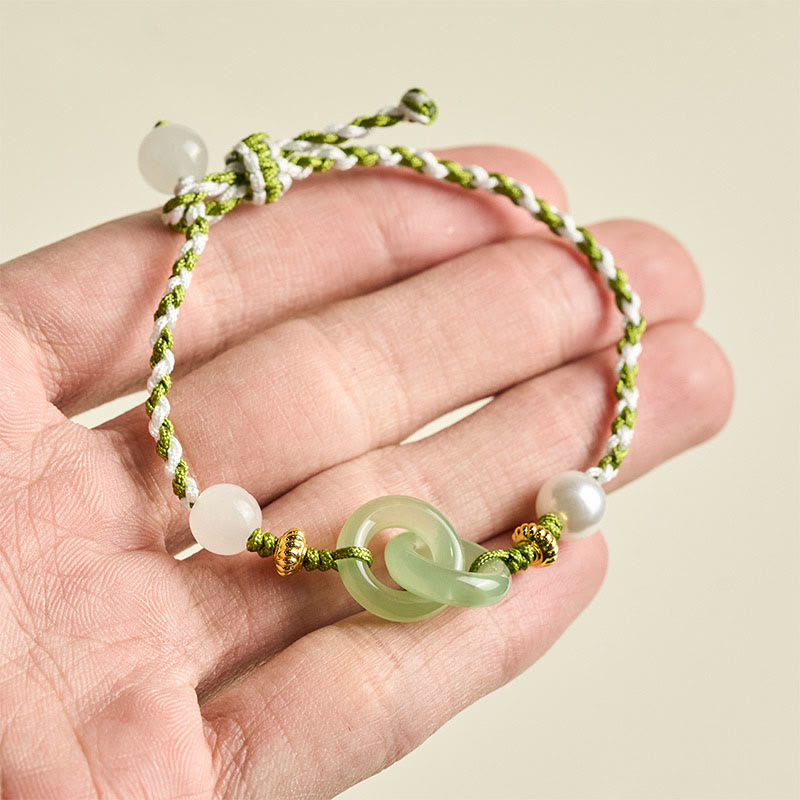 Pulsera de la paz con hebilla de cuerda trenzada y Buddha Stones, símbolo de amor y calma - image 7