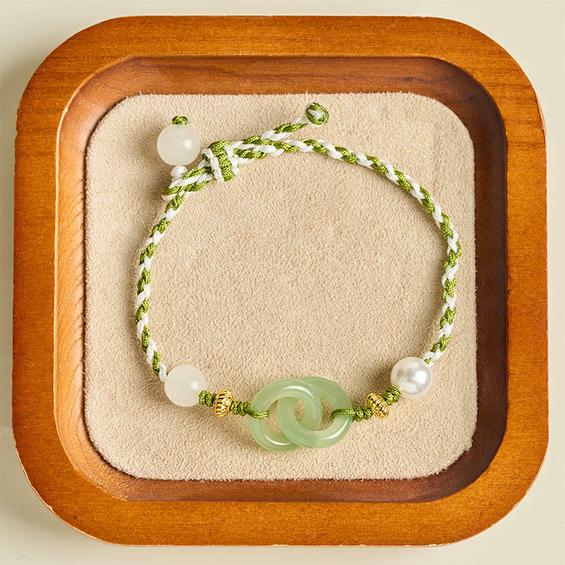 Pulsera de la paz con hebilla de cuerda trenzada y Buddha Stones, símbolo de amor y calma - image 3