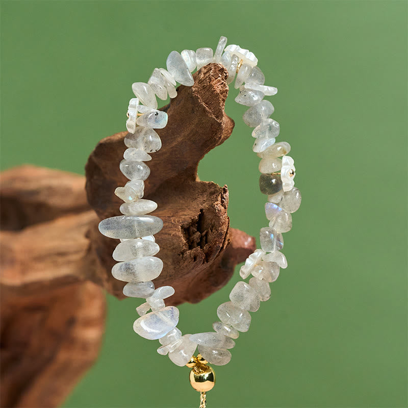 Pulsera de equilibrio con diseño irregular de flor de cristal de Buddha Stones, amatista y cristal blanco. - image 18