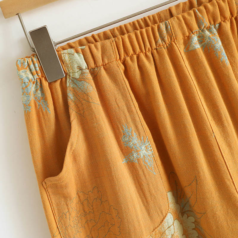 Conjunto de camisa tipo cárdigan y pantalón de manga larga con estampado de botones de rana y bolsillos, de algodón , con Buddha Stones (2 piezas).  - image 15