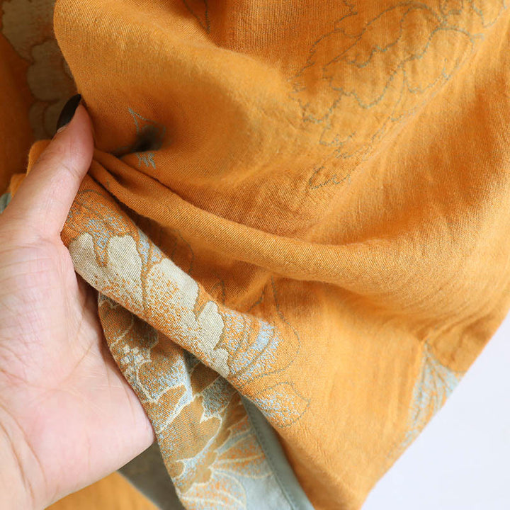 Conjunto de camisa tipo cárdigan y pantalón de manga larga con estampado de botones de rana y bolsillos, de algodón , con Buddha Stones (2 piezas).  - image 18