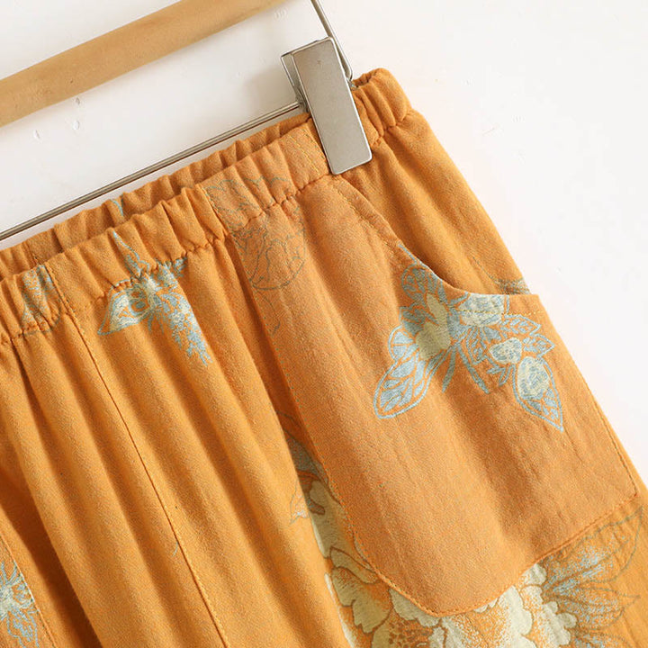 Conjunto de camisa tipo cárdigan y pantalón de manga larga con estampado de botones de rana y bolsillos, de algodón , con Buddha Stones (2 piezas).  - image 16