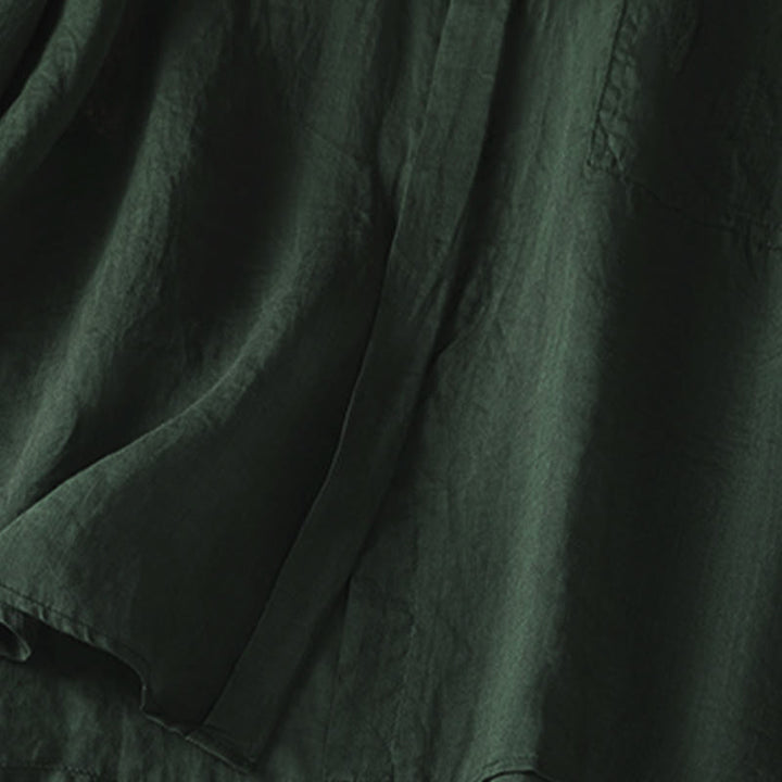 Camisa de manga larga para mujer con solapa y bolsillo, con estampado de Buddha Stones, ideal para el otoño. - image 9