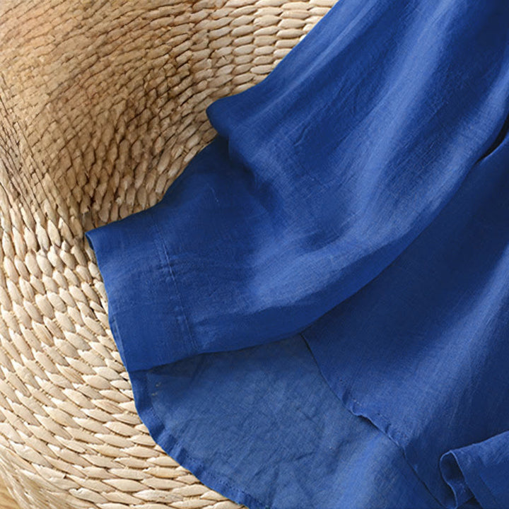 Camisa de manga larga para mujer con solapa y bolsillo, con estampado de Buddha Stones, ideal para el otoño. - image 26