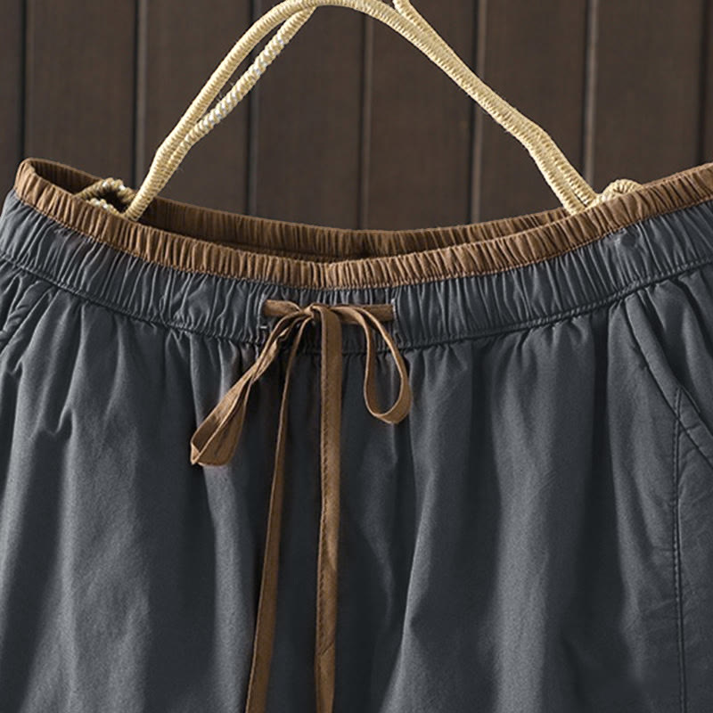 Pantalones térmicos tipo harem para mujer, lisos, de algodón con forro polar y estampado de Buddha Stones, con bolsillos. - image 15