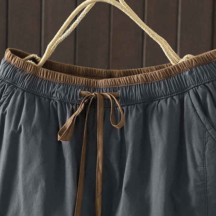 Pantalones térmicos tipo harem para mujer, lisos, de algodón con forro polar y estampado de Buddha Stones, con bolsillos. - image 15