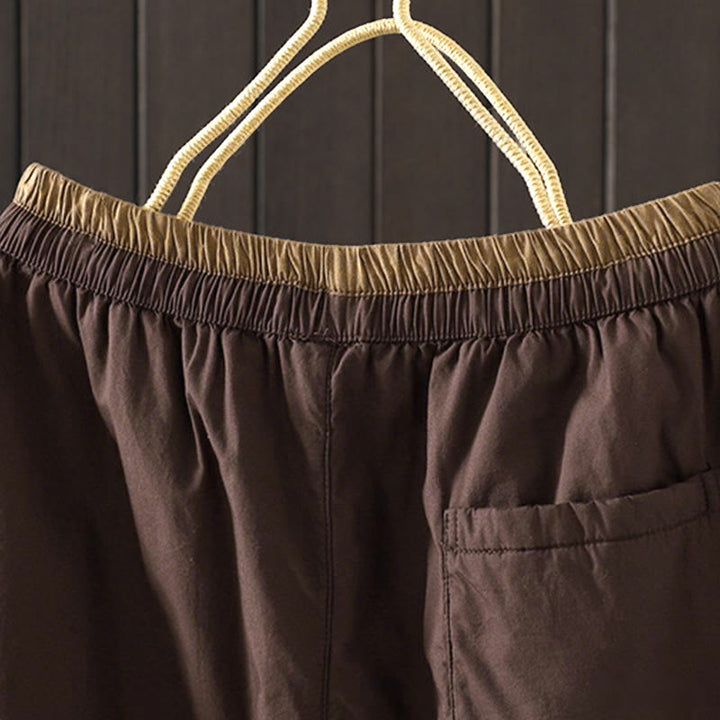 Pantalones térmicos tipo harem para mujer, lisos, de algodón con forro polar y estampado de Buddha Stones, con bolsillos. - image 9