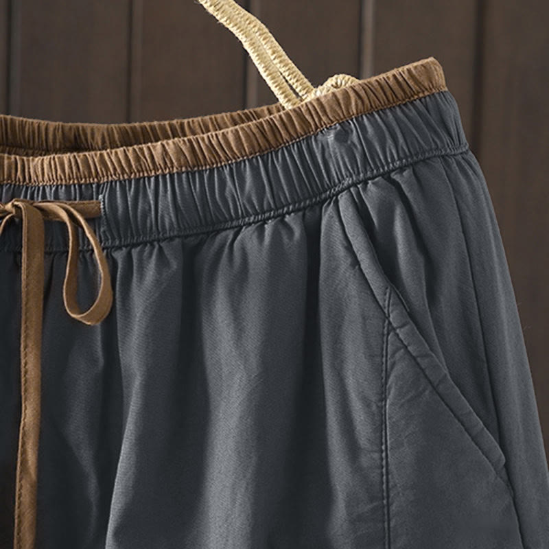 Pantalones térmicos tipo harem para mujer, lisos, de algodón con forro polar y estampado de Buddha Stones, con bolsillos. - image 16