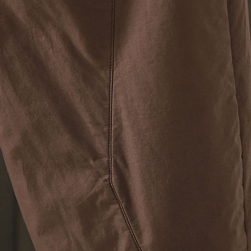 Pantalones térmicos tipo harem para mujer, lisos, de algodón con forro polar y estampado de Buddha Stones, con bolsillos. - image 11