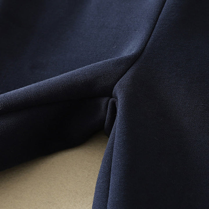 Pantalones de mujer de pierna ancha, con cremallera, forro polar térmico y estampado Buddha Stones Midnightblue, de algodón, con bolsillos y diseño en algodón. - image 8