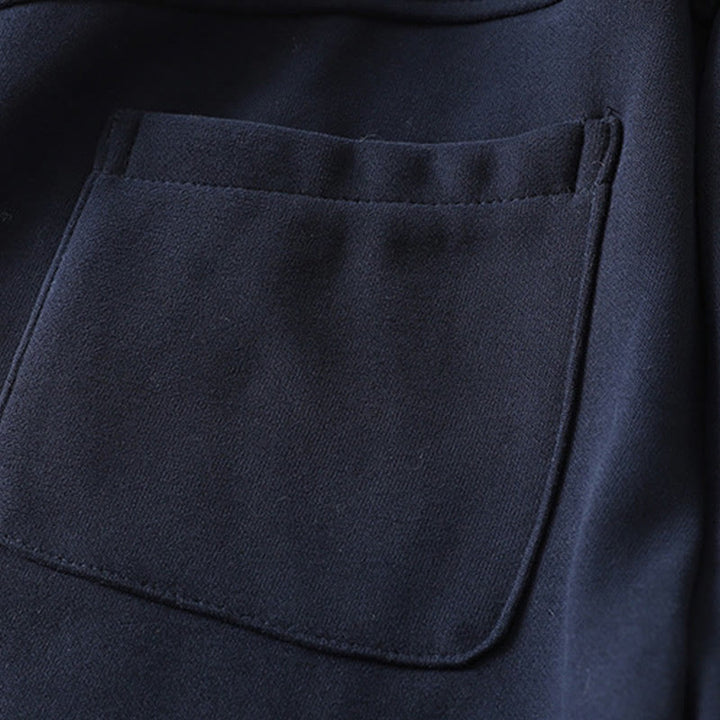 Pantalones de mujer de pierna ancha, con cremallera, forro polar térmico y estampado Buddha Stones Midnightblue, de algodón, con bolsillos y diseño en algodón. - image 7