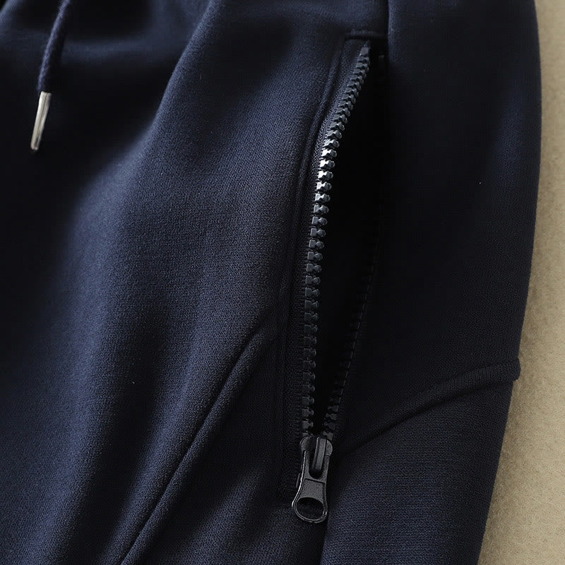 Pantalones de mujer de pierna ancha, con cremallera, forro polar térmico y estampado Buddha Stones Midnightblue, de algodón, con bolsillos y diseño en algodón. - image 4