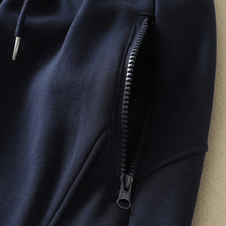 Pantalones de mujer de pierna ancha, con cremallera, forro polar térmico y estampado Buddha Stones Midnightblue, de algodón, con bolsillos y diseño en algodón. - image 4