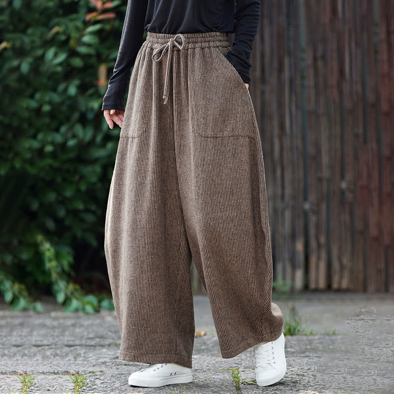 Pantalones de algodón de cintura alta con diseño de cordón ajustable y bolsillos, de color liso, para hombre, con estampado de Buddha Stones. - image 3