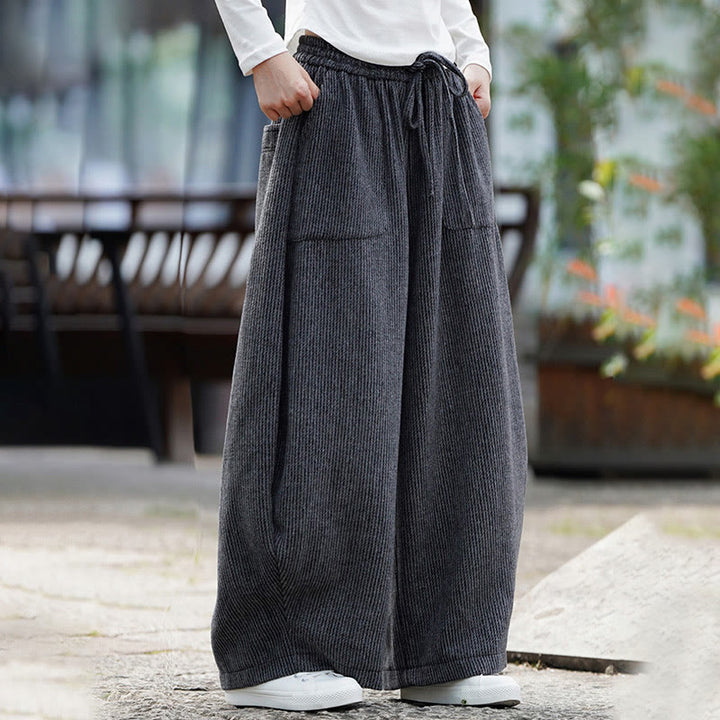 Pantalones de algodón de cintura alta con diseño de cordón ajustable y bolsillos, de color liso, para hombre, con estampado de Buddha Stones. - image 12