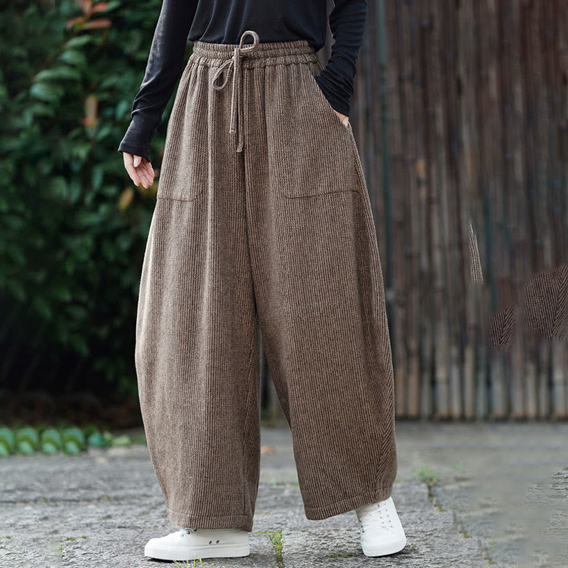 Pantalones de algodón de cintura alta con diseño de cordón ajustable y bolsillos, de color liso, para hombre, con estampado de Buddha Stones. - image 2