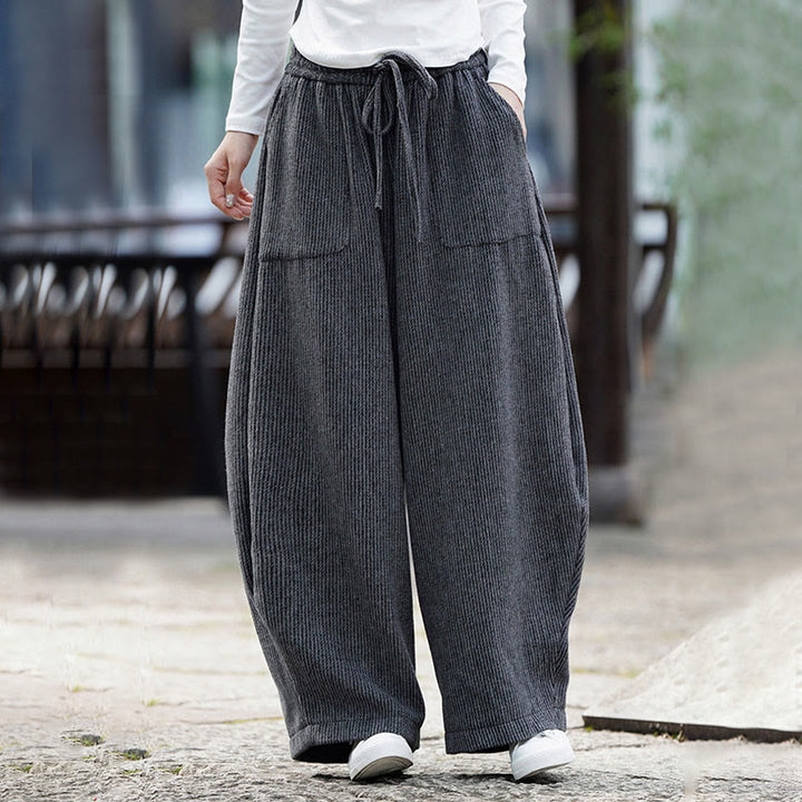 Pantalones de algodón de cintura alta con diseño de cordón ajustable y bolsillos, de color liso, para hombre, con estampado de Buddha Stones. - image 11