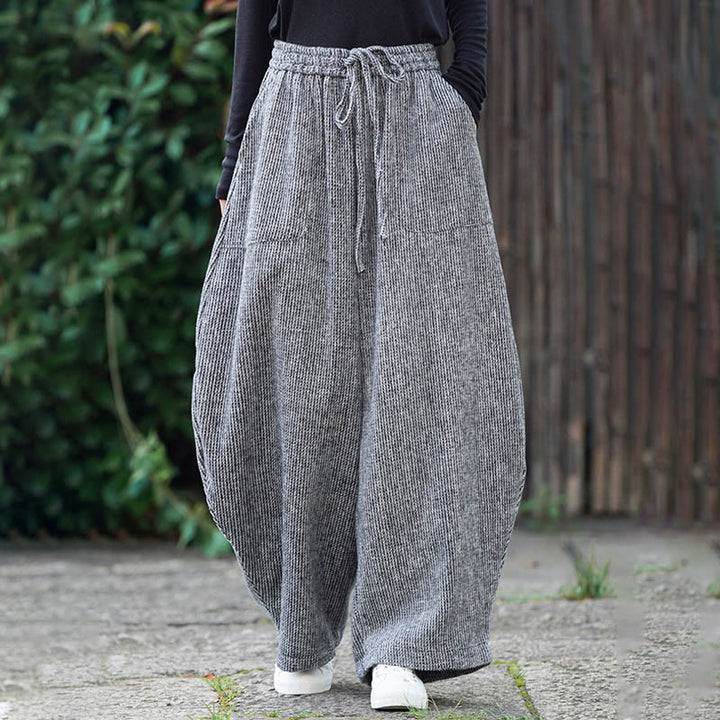 Pantalones de algodón de cintura alta con diseño de cordón ajustable y bolsillos, de color liso, para hombre, con estampado de Buddha Stones. - image 33
