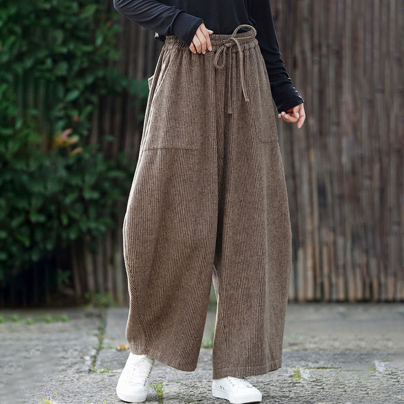 Pantalones de algodón de cintura alta con diseño de cordón ajustable y bolsillos, de color liso, para hombre, con estampado de Buddha Stones. - image 4