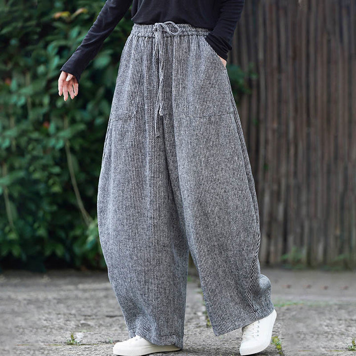 Pantalones de algodón de cintura alta con diseño de cordón ajustable y bolsillos, de color liso, para hombre, con estampado de Buddha Stones. - image 29