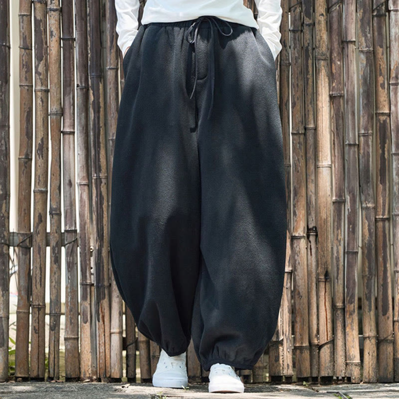 Pantalones de invierno para hombre Buddha Stones, de algodón, color liso, con puños elásticos, largo 9 y bolsillos. - image 17