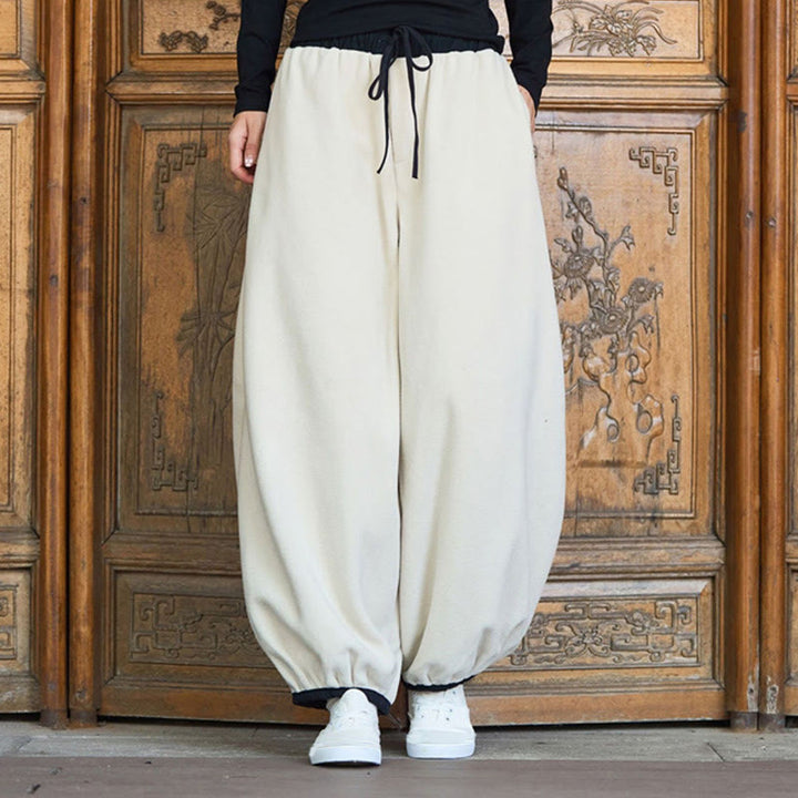 Pantalones de invierno para hombre Buddha Stones, de algodón, color liso, con puños elásticos, largo 9 y bolsillos. - image 28