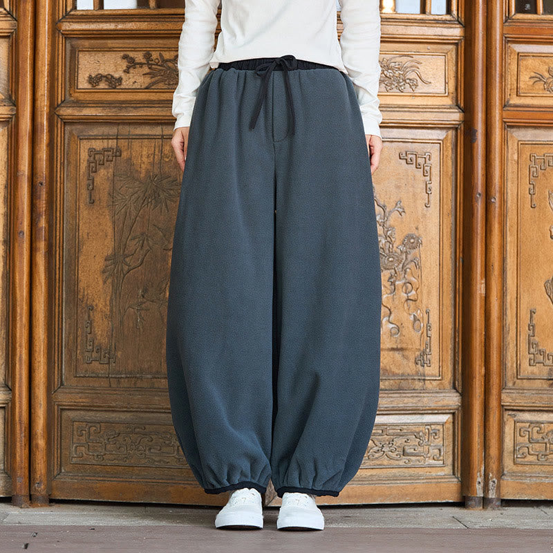 Pantalones de invierno para hombre Buddha Stones, de algodón, color liso, con puños elásticos, largo 9 y bolsillos. - image 2