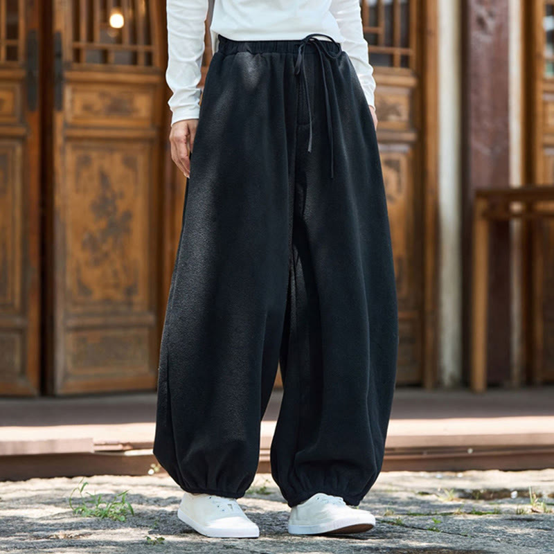 Pantalones de invierno para hombre Buddha Stones, de algodón, color liso, con puños elásticos, largo 9 y bolsillos. - image 22