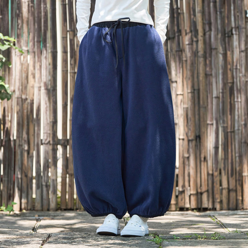 Pantalones de invierno para hombre Buddha Stones, de algodón, color liso, con puños elásticos, largo 9 y bolsillos. - image 34