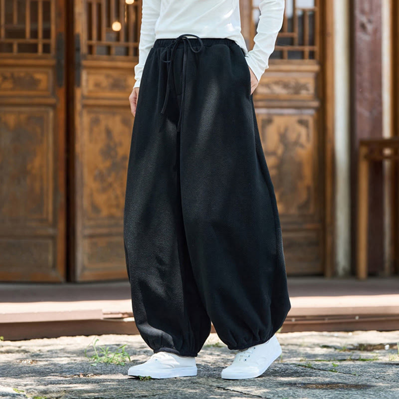 Pantalones de invierno para hombre Buddha Stones, de algodón, color liso, con puños elásticos, largo 9 y bolsillos. - image 18