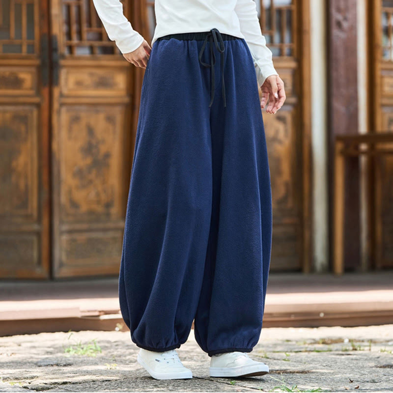 Pantalones de invierno para hombre Buddha Stones, de algodón, color liso, con puños elásticos, largo 9 y bolsillos. - image 39