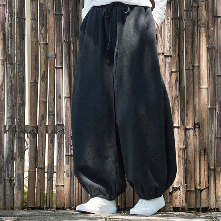 Pantalones de invierno para hombre Buddha Stones, de algodón, color liso, con puños elásticos, largo 9 y bolsillos. - image 15