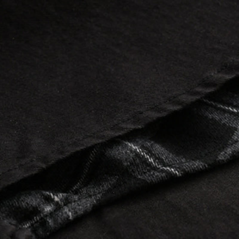 Chaqueta de algodón para hombre, manga larga, con bolsillo, estampado de cuadros primaverales de Buddha Stones, estilo dos piezas falso. - image 6