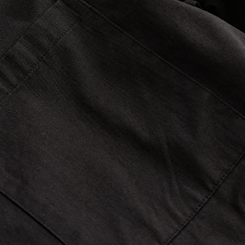 Chaqueta de algodón para hombre, manga larga, con bolsillo, estampado de cuadros primaverales de Buddha Stones, estilo dos piezas falso. - image 9