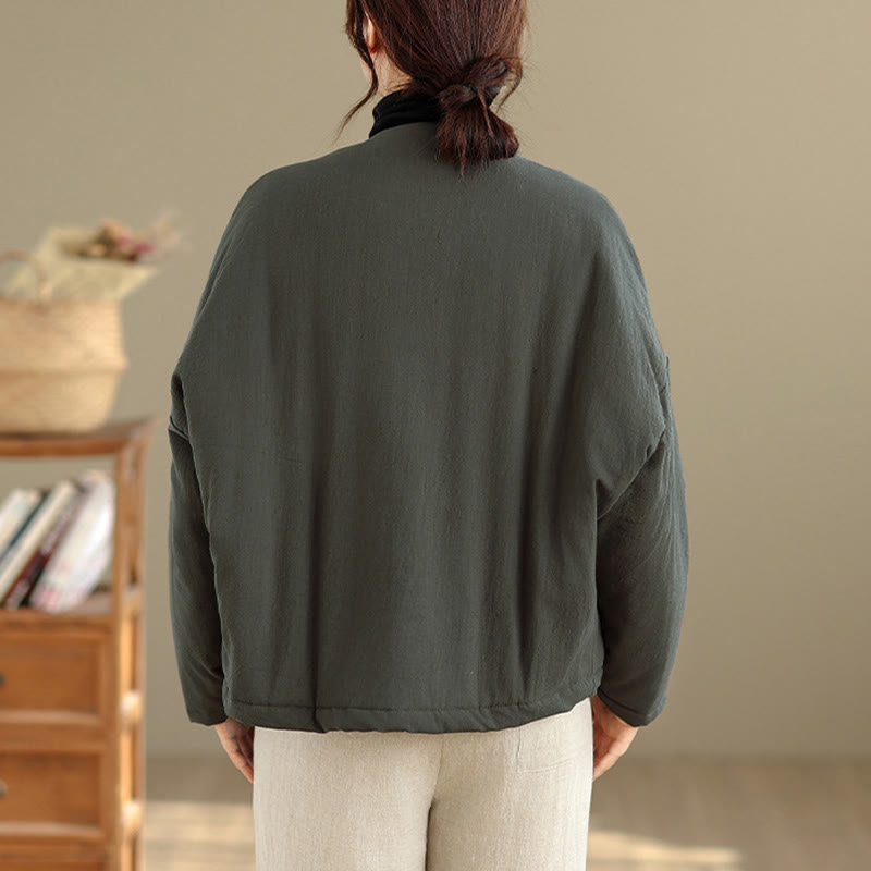 Chaqueta térmica de algodón de manga larga de invierno para mujer con bolsillos Buddha Stones - image 17