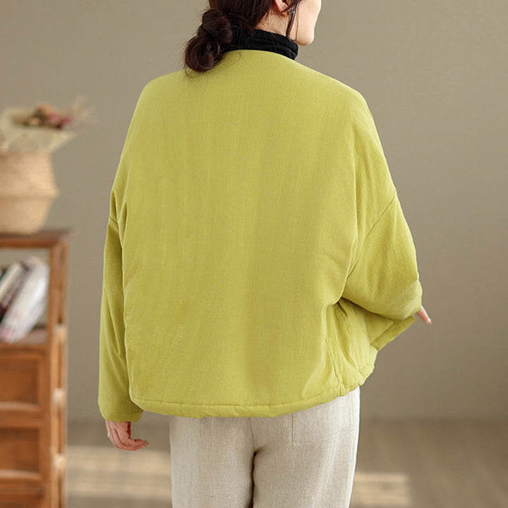 Chaqueta térmica de algodón de manga larga de invierno para mujer con bolsillos Buddha Stones - image 29