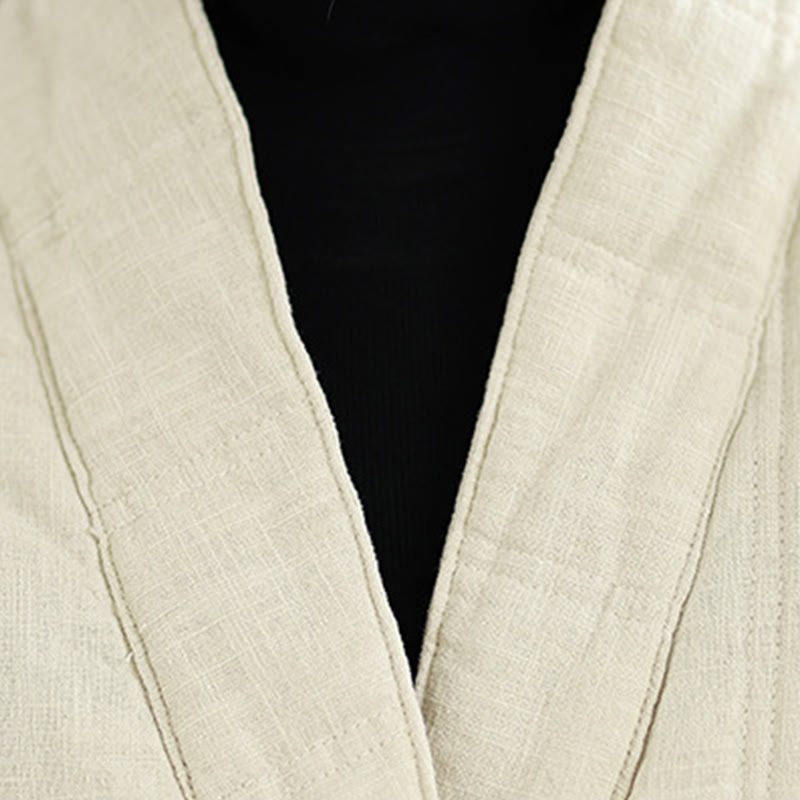 Chaqueta térmica de algodón de manga larga para mujer con bolsillos de Buddha Stones Winter Solid - image 9